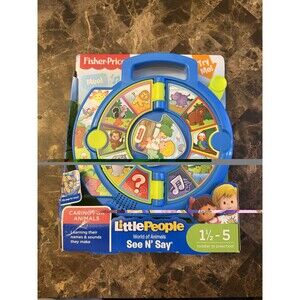 NEW Fisher-Price DVP80 Little People World of Animals See 'n Say Interactive Toy
